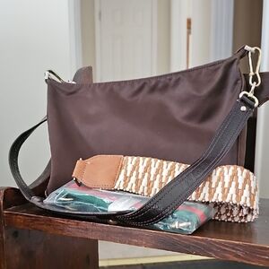 Kate Spade Nylon Shoulder Bag With Coach Strap And 2 Guitar Straps